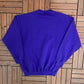 Minnesota Vikings Embroidered Graphic Crewneck | Size X-Large | Vintage 1990s NFL Football Purple Sweater |