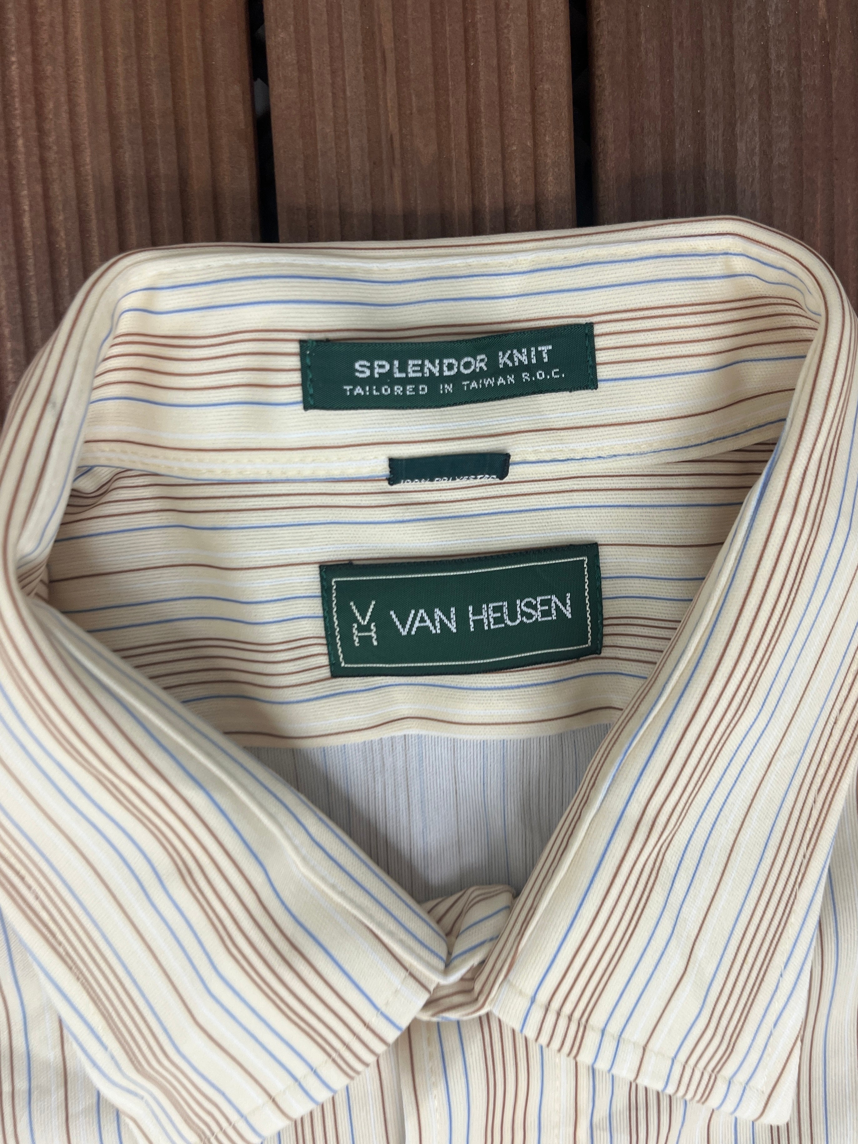 Van heusen deals striped dress shirts