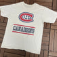 Montreal Canadiens Graphic Tee | Size X-Large | Vintage 1990s NHL Hockey White T-Shirt |