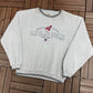 Cleveland Cavaliers Since 1901 Graphic Crewneck | Size Large | Vintage 1990s MLB Baseball Grey Sweater |