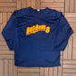 Bud Bowl 1996 Graphic Hockey Jersey | Size X-Large | Vintage 1990s Mesh Blue Jersey |