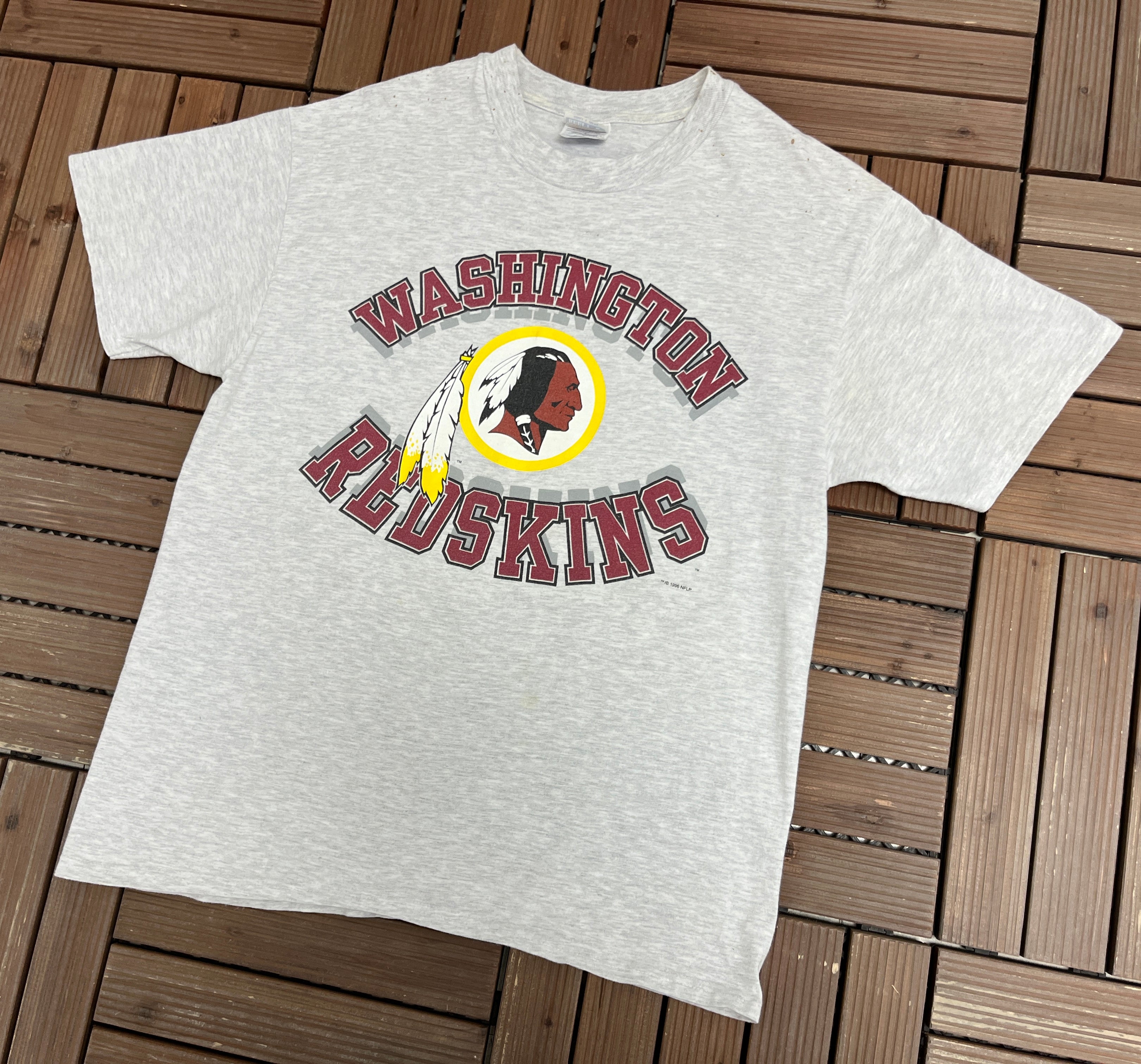 Washington Redskins Graphic Tee Size Large Vintage 1990s NFL