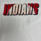 Cleveland Indians American League Graphic Tee | Size Large | Vintage 1990s Starter MLB Long Sleeve White T-Shirt | Free Shipping to USA |