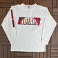 Cleveland Indians American League Graphic Tee | Size Large | Vintage 1990s Starter MLB Long Sleeve White T-Shirt | Free Shipping to USA |