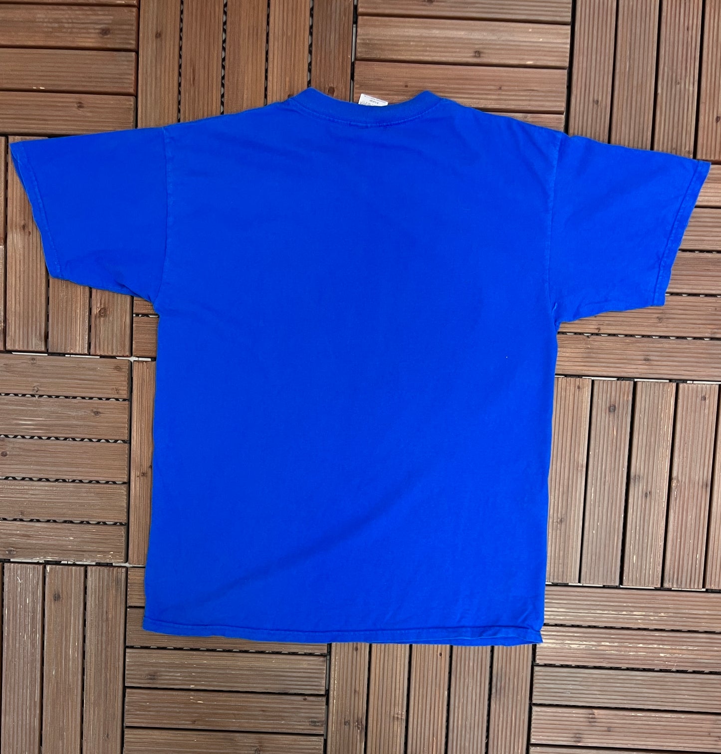 Superman Logo Graphic Tee | Size X- Large | Vintage 1990s Blue Promotional Comic Superhero T-Shirt |