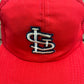 St. Louis Cardinals Embroidered Graphic Hat | Snap Back | Vintage 1990s MLB Baseball Trucker Red Cap |