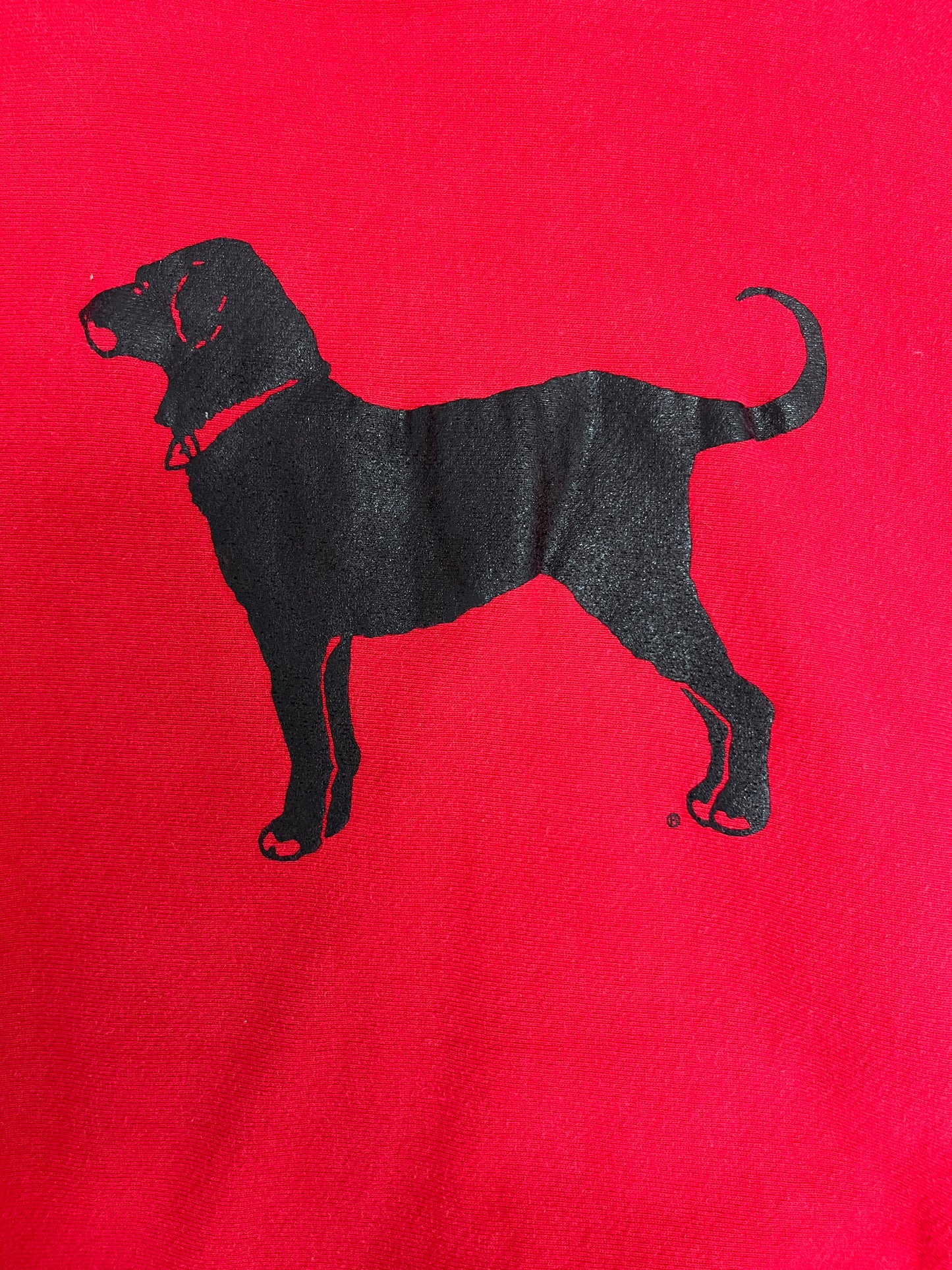 The Black Dog Martha's Vineyard Graphic Crewneck | Size Large | Vintage 1990s Promotional Red Sweater | Made in USA | Free Shipping to USA |