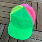 Colourful Panel Neon Hat | Snap Back | Vintage 1990s Bright Colourful Cap |