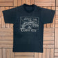 Kansas City Graphic Tee | Size Medium | Vintage 1990s Tourist Black T-Shirt |