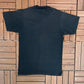 Kansas City Graphic Tee | Size Medium | Vintage 1990s Tourist Black T-Shirt |