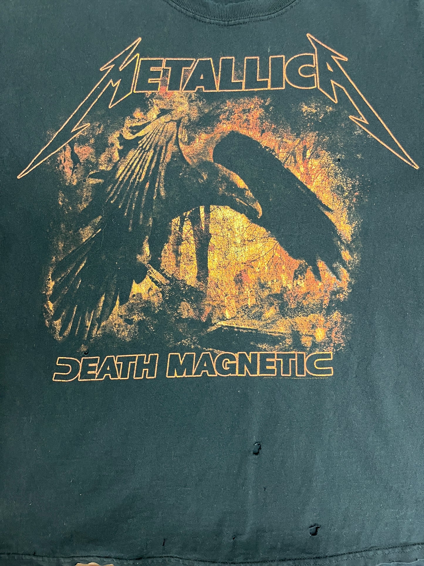 Metallica Death Magnetic Graphic Tee | Size Large | Vintage 2000s Rock Band Black T-Shirt | Free Shipping to USA |