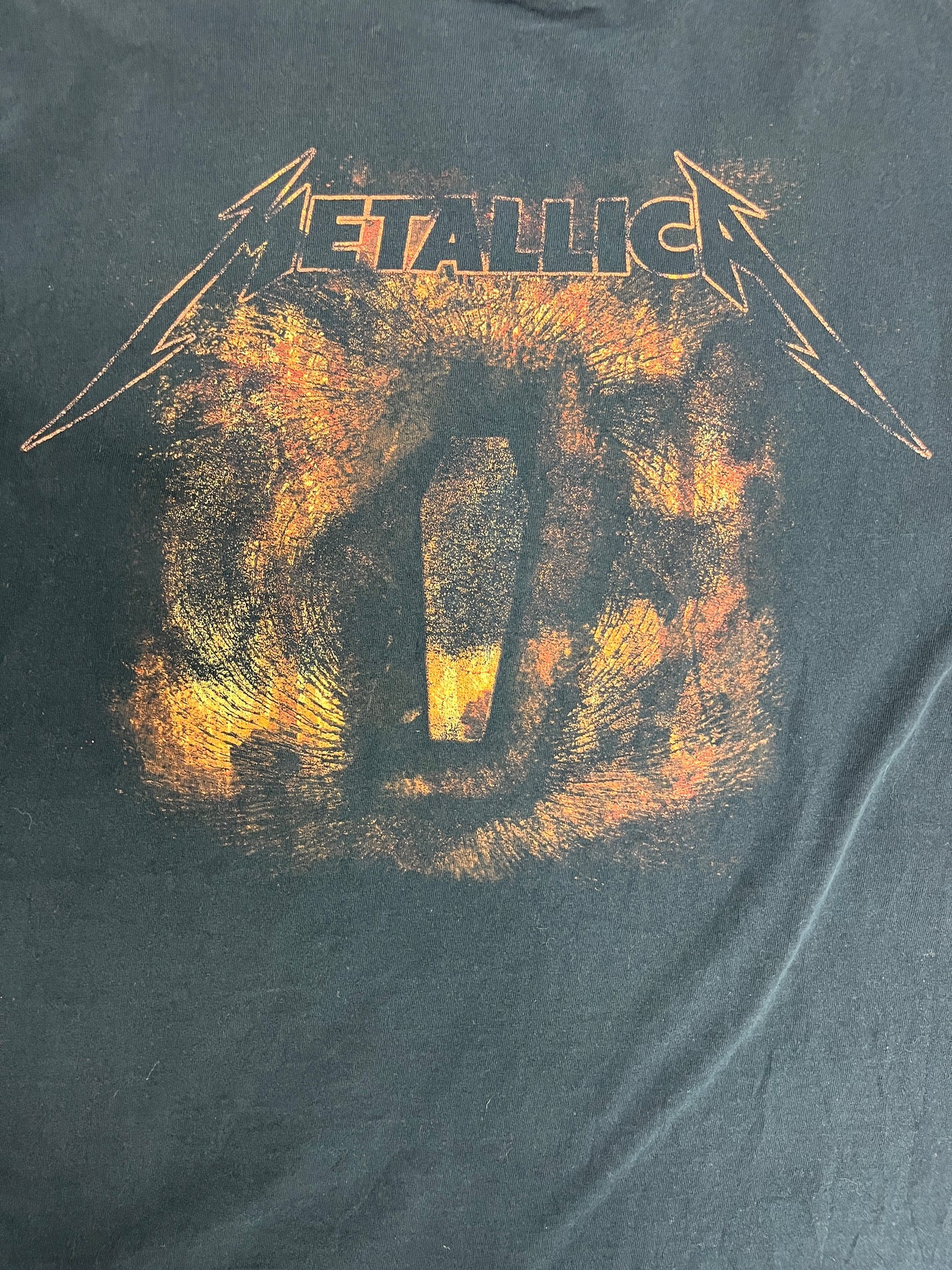 Metallica Death Magnetic Graphic Tee | Size Large | Vintage 2000s Rock Band Black T-Shirt | Free Shipping to USA |