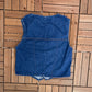Remingtons Medium Blue Denim Jean Vests Jacket | Size Large | Vintage 1990s Branded Blue Vest |