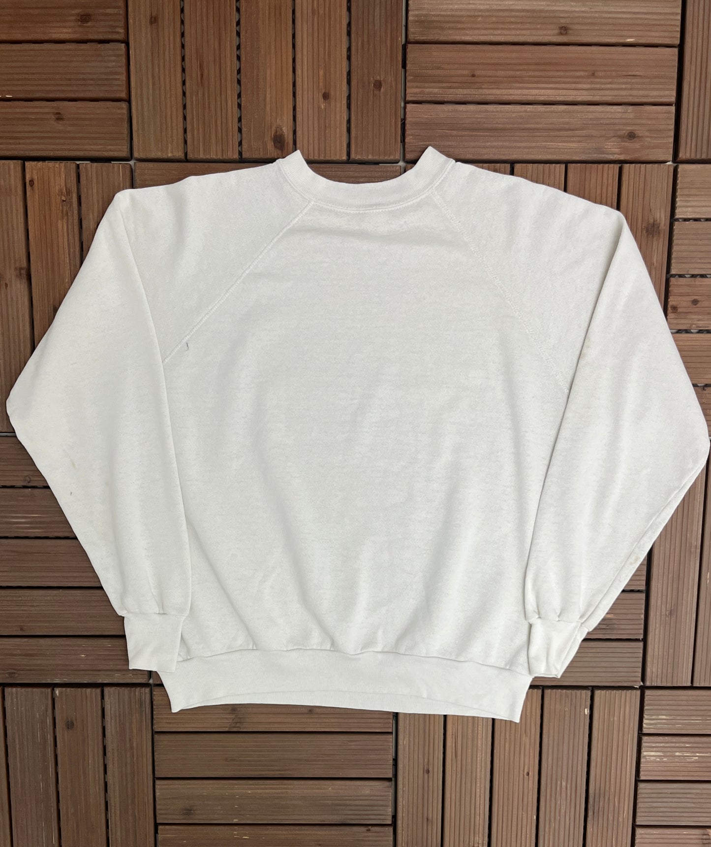 Snap-On Let's Party Graphic Crewneck | Size Large | Vintage 1980s Promotional White Sweatshirt | Made in USA | Free Shipping to USA |