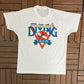 Upper Main Line Diving Team Graphic Tee | Size X-Large | Vintage 1980s Single Stitch White T-Shirt |