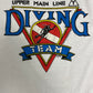 Upper Main Line Diving Team Graphic Tee | Size X-Large | Vintage 1980s Single Stitch White T-Shirt |