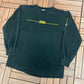Pittsburgh Penguins Small Logo Graphic Tee | Size Large | Vintage 1990s NHL Hockey Black Long Sleeve T-Shirt | Free Shipping to USA |