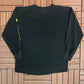 Pittsburgh Penguins Small Logo Graphic Tee | Size Large | Vintage 1990s NHL Hockey Black Long Sleeve T-Shirt | Free Shipping to USA |