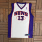 Phoenix Suns Steve Nash NBA Basketball Jersey | Size X-Large | Vintage 2000s Reebok White Jersey |