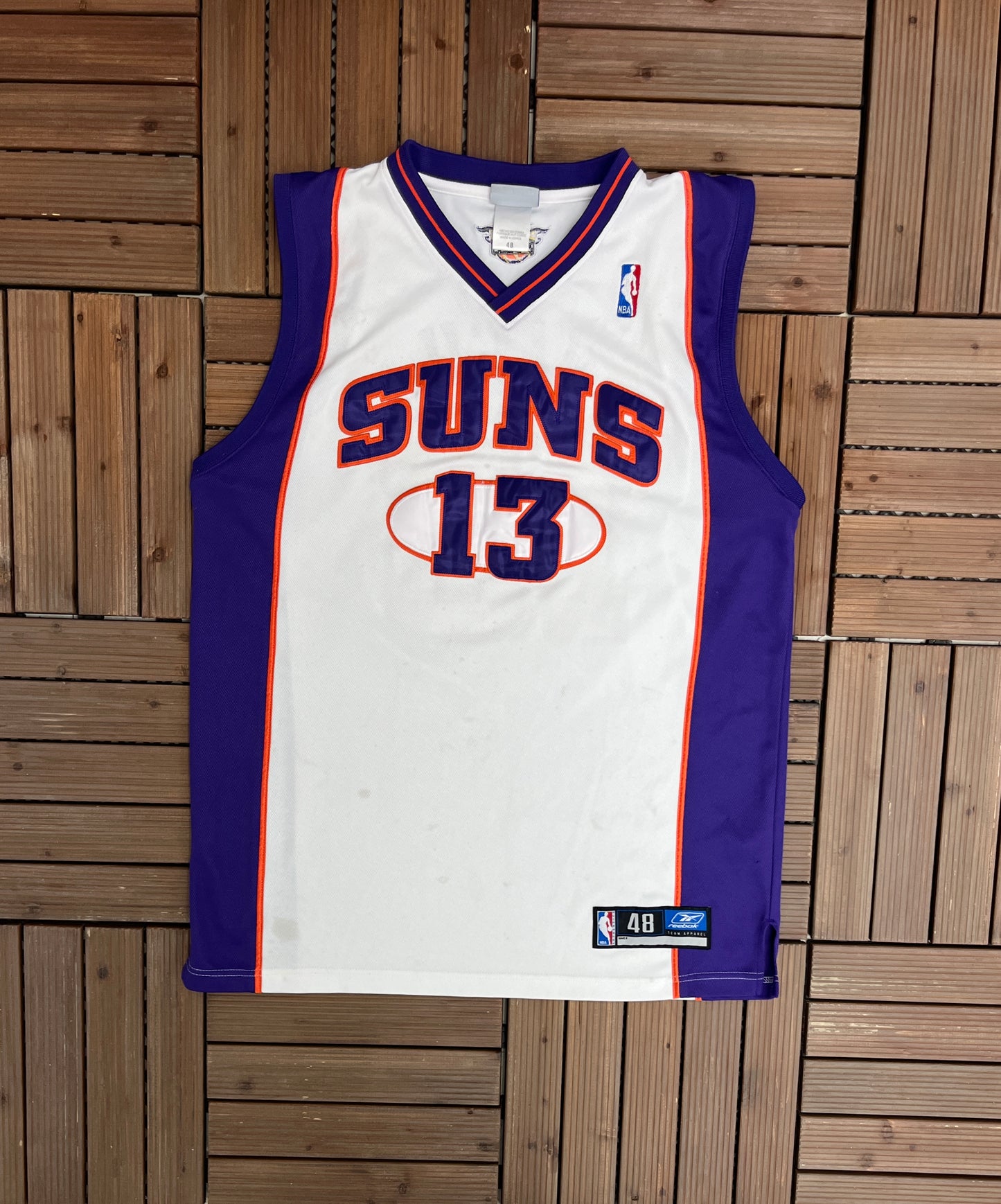 Phoenix Suns Steve Nash NBA Basketball Jersey | Size X-Large | Vintage 2000s Reebok White Jersey |