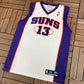 Phoenix Suns Steve Nash NBA Basketball Jersey | Size X-Large | Vintage 2000s Reebok White Jersey |