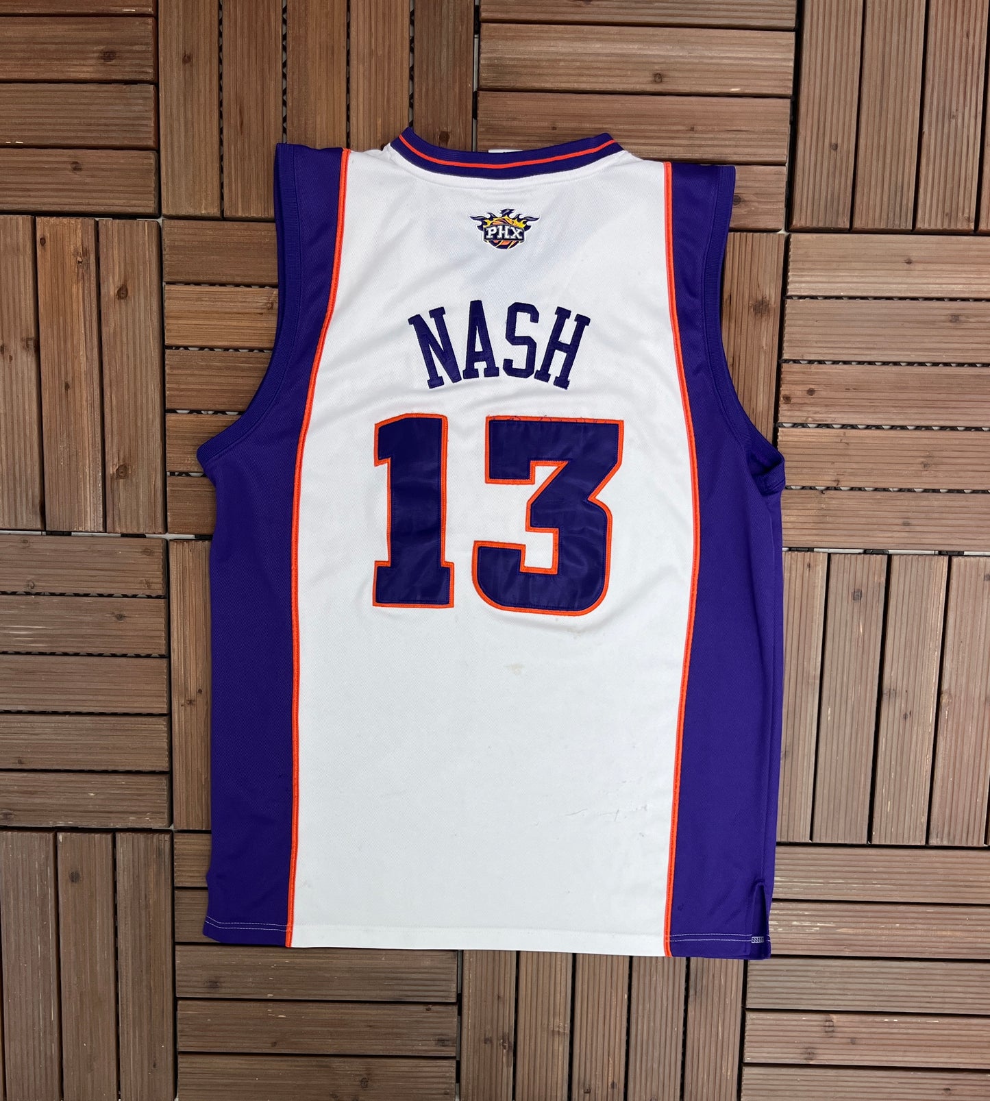 Phoenix Suns Steve Nash NBA Basketball Jersey | Size X-Large | Vintage 2000s Reebok White Jersey |