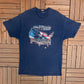 Harley Davidson of Nassau, Bahamas Graphic Tee | Size X-Large | Vintage 2000s Motorcycle Biker Blue T-shirt