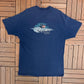 Harley Davidson of Nassau, Bahamas Graphic Tee | Size X-Large | Vintage 2000s Motorcycle Biker Blue T-shirt