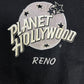 Planet Hollywood Reno Graphic Crewneck | Size Small | Vintage 1990s Tourist Promotional Black Sweater |