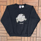 Planet Hollywood Reno Graphic Crewneck | Size Small | Vintage 1990s Tourist Promotional Black Sweater |