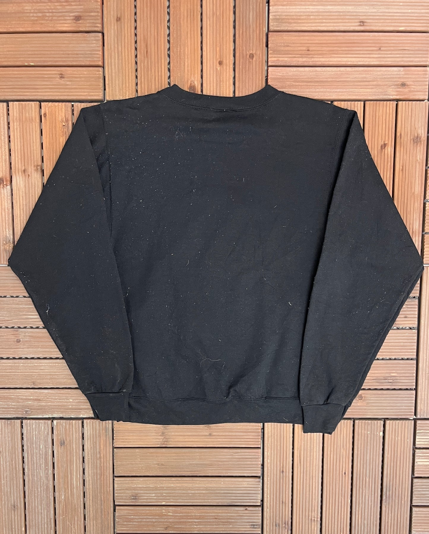 Planet Hollywood Reno Graphic Crewneck | Size Small | Vintage 1990s Tourist Promotional Black Sweater |