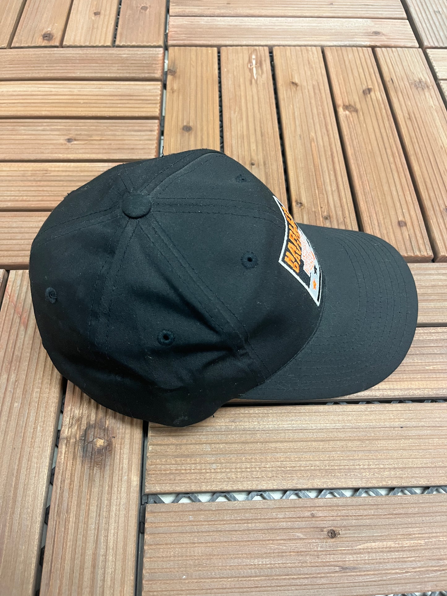 Harley Davidson Graphic Hat | Snap Back | Vintage 2000s Biker Motorcycle Black Cap |