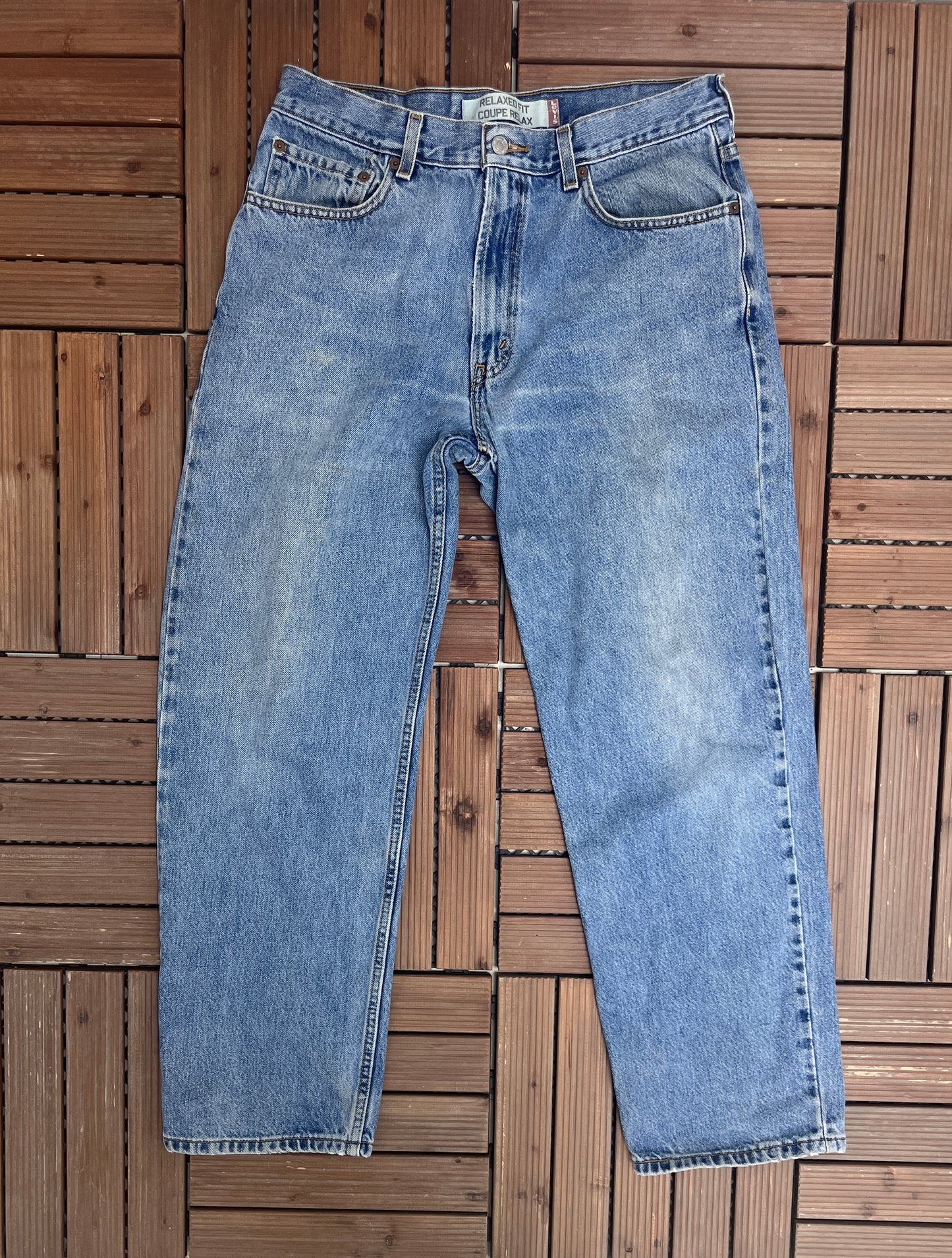 Levi Strauss & Co 550 Relaxed Fit Blue Denim Jeans | Size 34 x 30 | Vintage 2000s Levi's Light Blue Jeans |