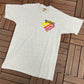 Millersville University Risk It Graphic Tee | Size Large | Vintage 1990s Single Stitch College Grey T-Shirt | Made in USA |