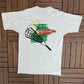 Millersville University Risk It Graphic Tee | Size Large | Vintage 1990s Single Stitch College Grey T-Shirt | Made in USA |