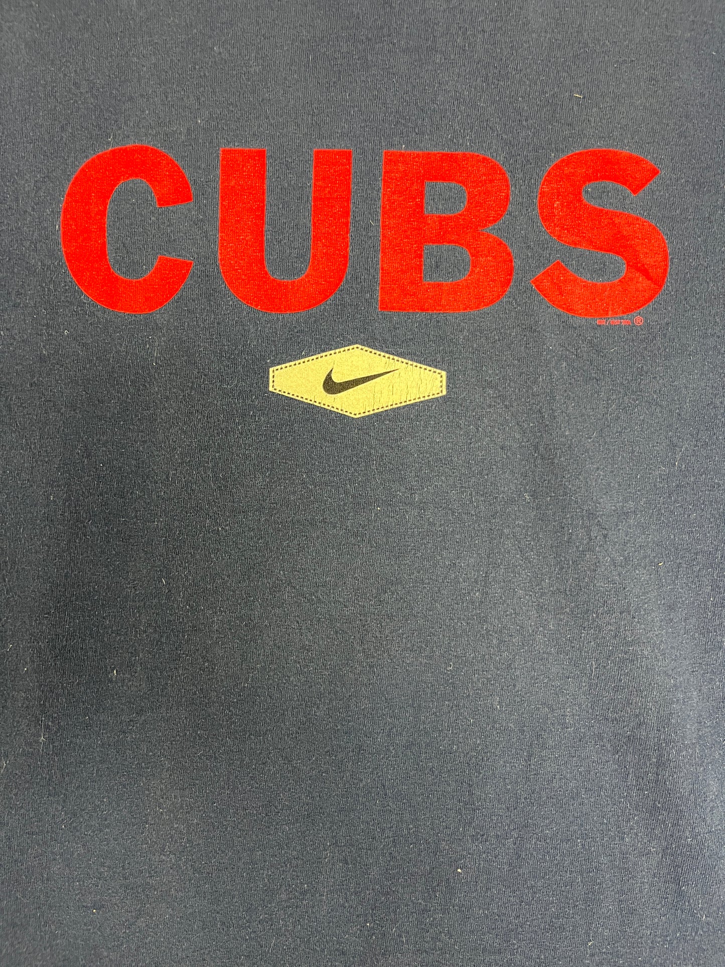 Chicago Cubs Nike Graphic Tee | Size Medium | Vintage 2000s Nike MLB Baseball Blue T-Shirt |