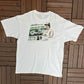 Darrell Waltrip Mountain Dew Racing Graphic Tee | Size X-Large | Vintage 2000s NASCAR Racing White T-Shirt |