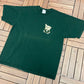 Drome Sound Music Store Graphic Tee | Size X-Large | Vintage 2000s Promotional Green T-Shirt |