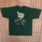 Drome Sound Music Store Graphic Tee | Size X-Large | Vintage 2000s Promotional Green T-Shirt |