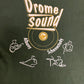 Drome Sound Music Store Graphic Tee | Size X-Large | Vintage 2000s Promotional Green T-Shirt |