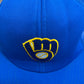 Milwaukee Brewers Embroidered Graphic Hat | Snap Back | Vintage 1990s MLB Baseball Trucker Blue Cap |