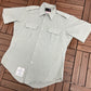 Uniforms by Flying Cross Button Down Shirt | Size X-Large | Vintage 1990s Uniform Light Green Button Down | Made in USA |