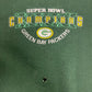 Green Bay Packers Super Bowl Champions Graphic Crewneck | Size XX-Large | Vintage 1990s NFL Football Green Sweater |