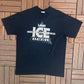 Labatt Ice Beer Graphic Tee | Size X-Large | Vintage 1990s Single Stitch Promotional Black T-Shirt |