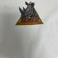 Zebco Rhino Rods Fishing Graphic Tee | Size Large | Vintage 1990s Distressed Promotional White T-Shirt | Made in USA |