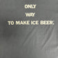 Labatt Ice Beer Graphic Tee | Size X-Large | Vintage 1990s Single Stitch Promotional Black T-Shirt |