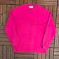 Saks Fifth Avenue Graphic Crewneck | Size Medium | Vintage 2000s Promotional Pink Sweater |