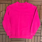 Saks Fifth Avenue Graphic Crewneck | Size Medium | Vintage 2000s Promotional Pink Sweater |