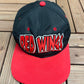 Detroit Red Wings Embroidered Graphic Hat | Snap Back | Vintage 1990s NHL Hockey Black Cap |