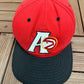 Atlanta Hawks Embroidered Graphic Hat | Snap Back | Vintage 1990s NBA Basketball Red Cap |